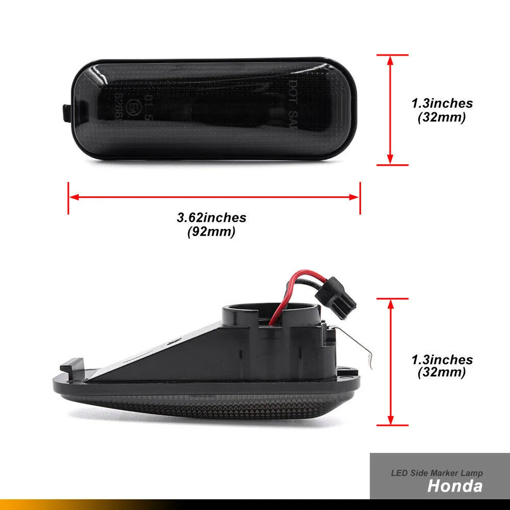 

Car Light Dynamic Side Marker Amber For 1996-2000 Honda Civic CR-V Front