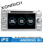 2 din Android 8,1 автомобильный DVD мультимедийный плеер для Ford Focus 2 mk2 Mondeo 4 Transit Connect S-MAX C-MAX автомобильное Kuga Радио Навигация