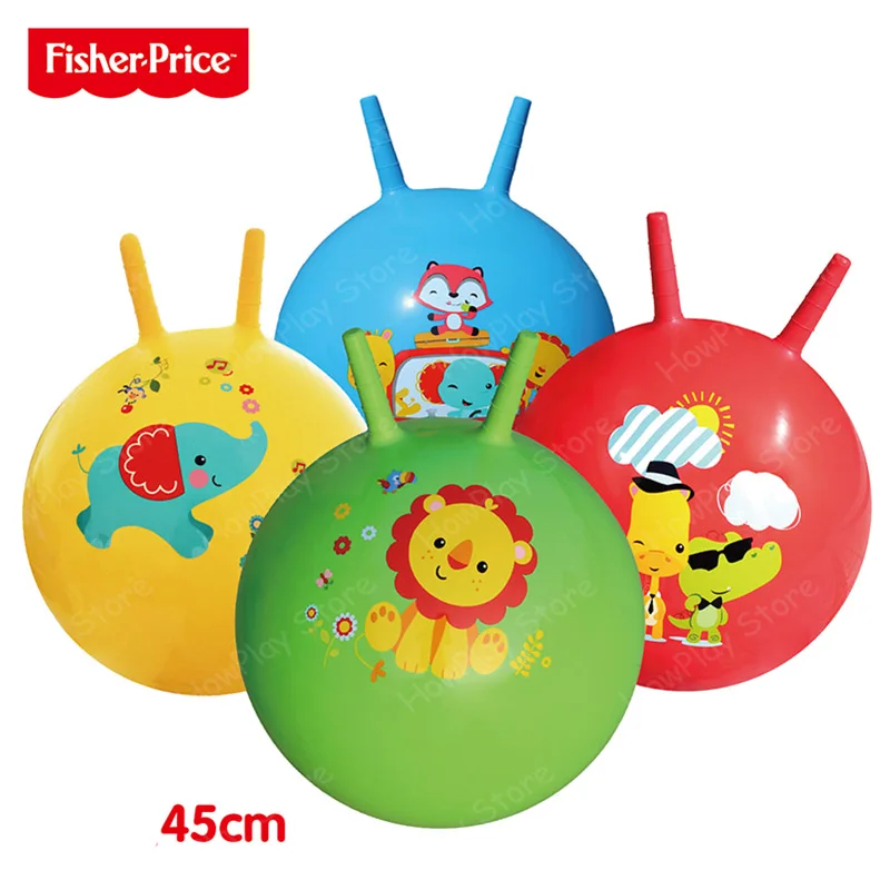 Fisher Price детские игрушечные мячи прыгающий мяч детский сад мультфильм животных