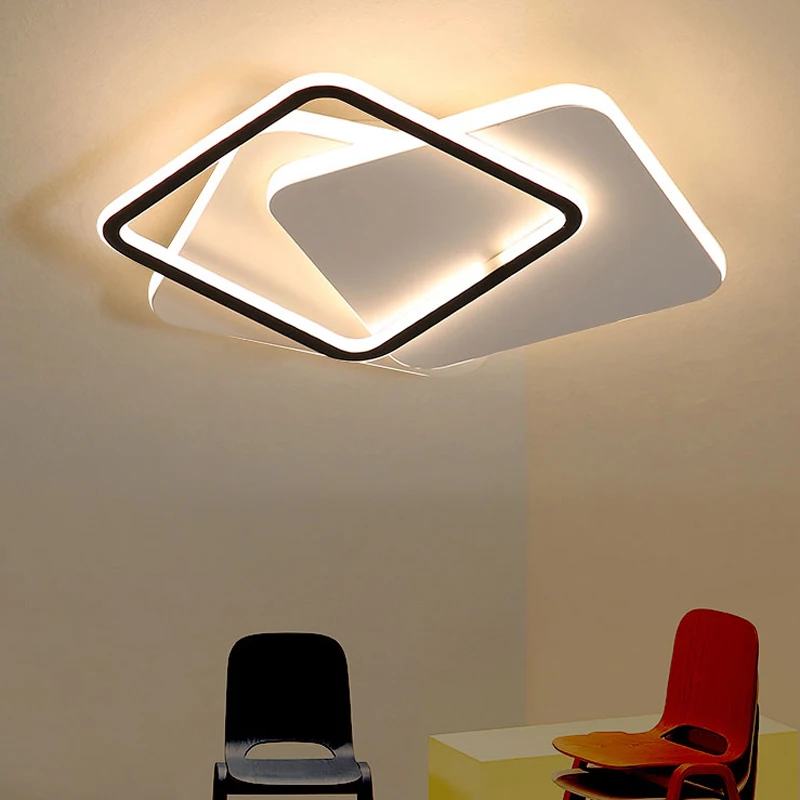 Простой современный светодиодный потолочный светильник Геометрическая