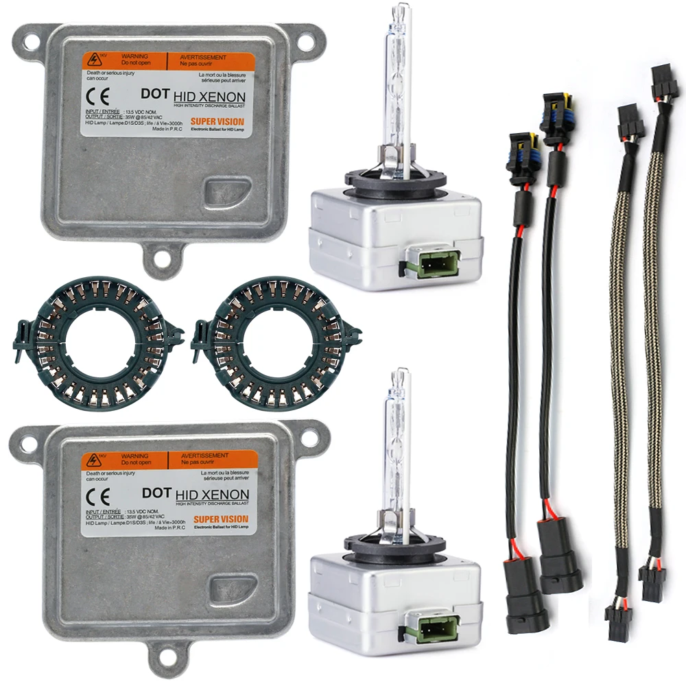 Комплект Ксеноновых Ламп D1S D3S 55 Вт 6000K 4300K 5000K canbus hid kit xenon electronic балласт D1R D3R|Лампы