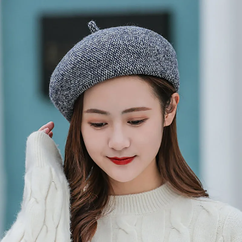 Новинка 2019 шапка в виде тыквы монохромный берет модная для художника простая