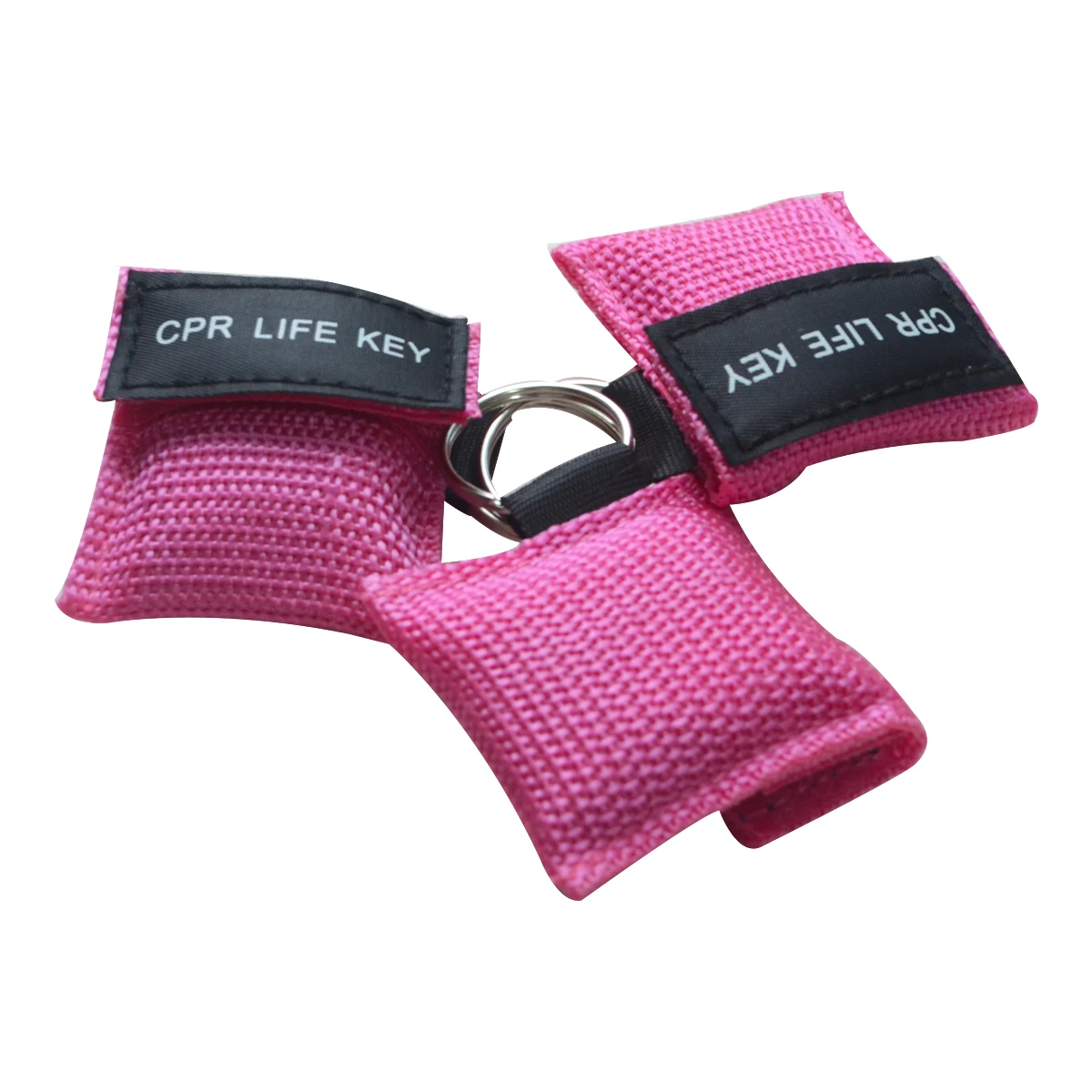 100pcs CPR Resuscitator Mask Life Key Skill Training Mouth To Pink Pocket Face Guard Health Care Tool | Красота и здоровье