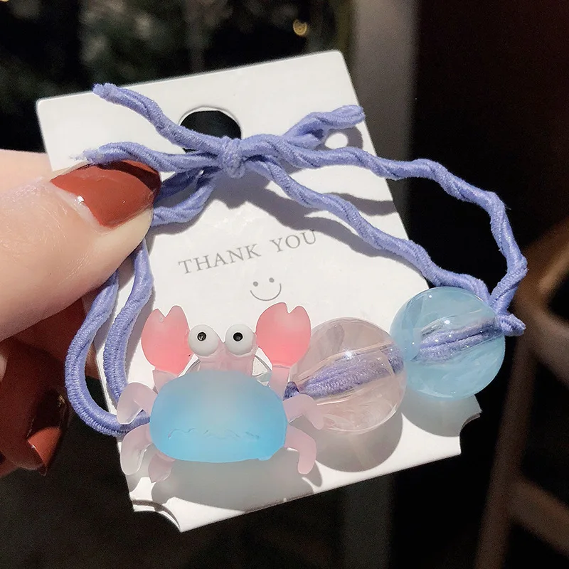 Резинка для волос с мультяшным рисунком милая резинка фруктами девочек