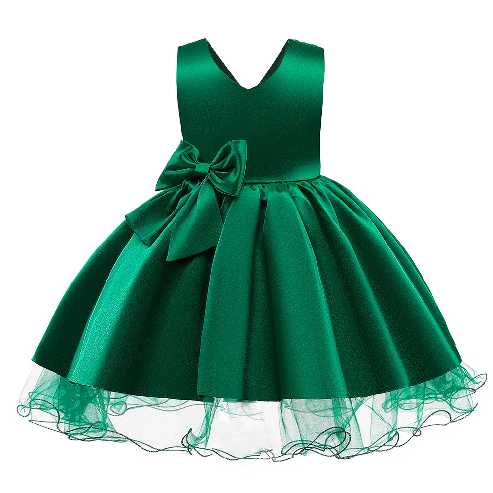 2021New Year Girl Christmas Dress Baby Girl's Winter Lace Children Clothing Party Kids Santa Costume Gift 3-10 years old | Детская