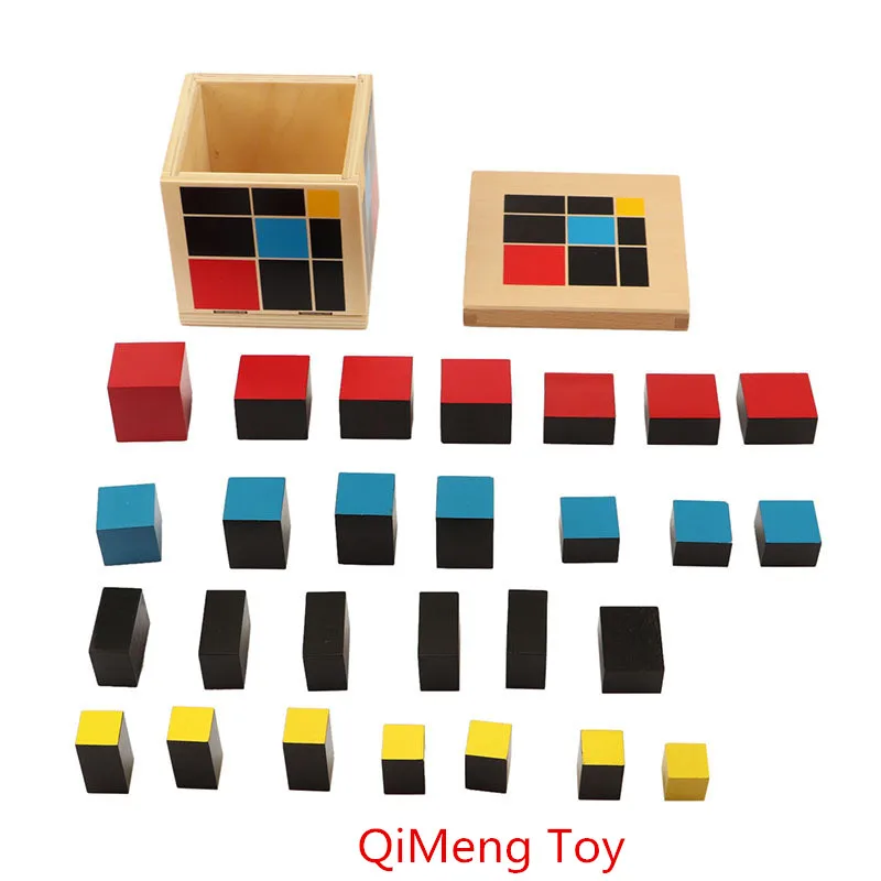 

New wooden toy Baby Toy Montessori Algebraic Cube Early Childhood Education Preschool Training Math Kids Toys Free shipping
