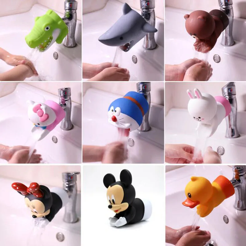 

Cartoon Faucet Extender Durable Kids Toddler Sink Baby Bathroom Hand Washer Child-assisted Faucet Extender Bathroom Accessories