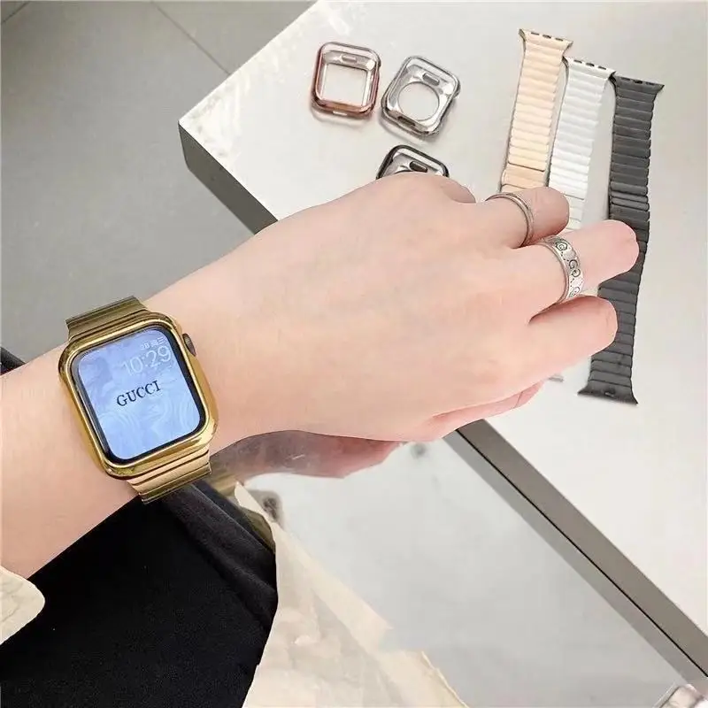 Stainless Steel strap for Apple Watch band 44mm 40mm iWatch band 42mm/38mm Butterfly Metal Bracelet Apple watch serie 5 4 3 se 6