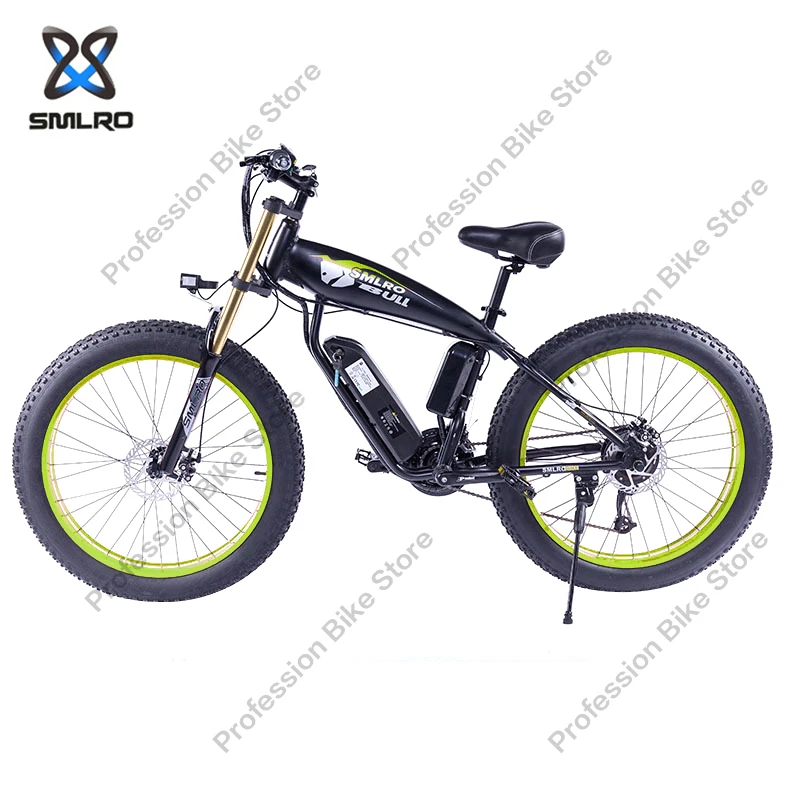 Günstig SMLRO S10S BULL Elektrische Berg Fett Bike 26 Zoll Rad 750W 48V 18AH E-Bike Mobilität Fahrrad Lithium-Batterie Elektromobil