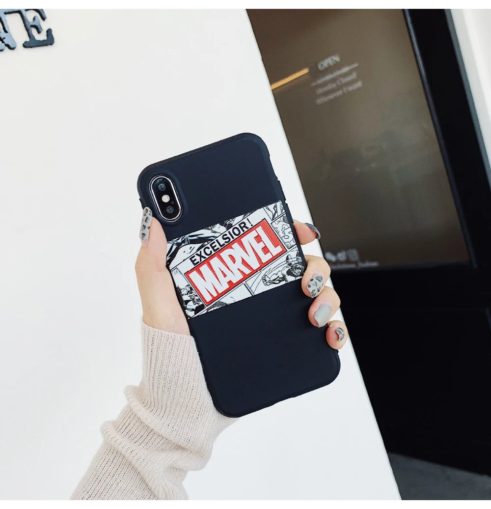 Для iPhone 11 Pro 7 8 6s Marvel hero Мстители чехол для телефона для iPhone 11 Pro Max X XS 6 6s 7 8 Plus Мягкий силиконовый чехол