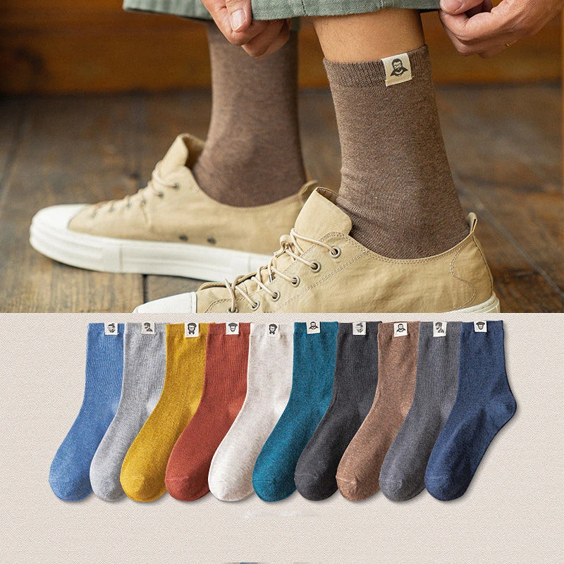 

5 Pairs Men Women Cotton Long Socks Basketball Football Sport Breathable Warm Socks