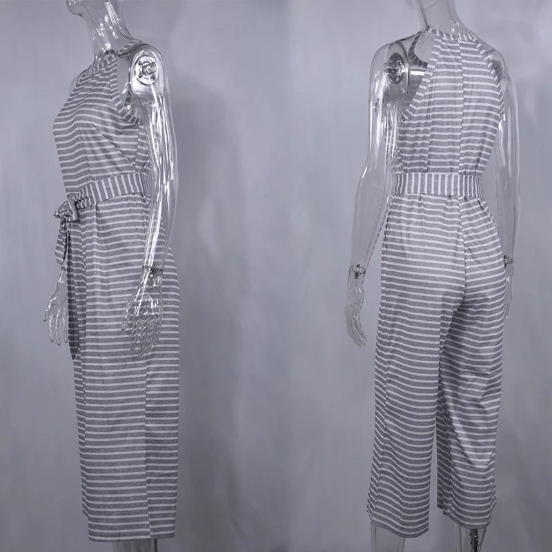 Lossky камбинезоны женские женский комбинезон в полоску с принтом на шнуровке