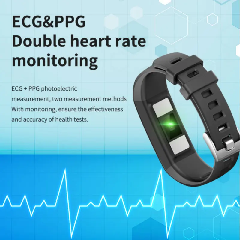 Смарт браслет с пульсометром и тонометром водостойкий|Смарт-браслеты| |
