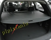 black rear trunk cargo shade rest curtain cover for hyundai santa fe 2019 2021 car accessories