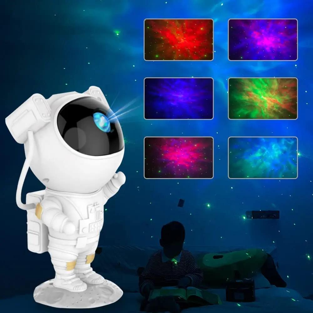 

Starry Sky Night Light Galaxy Astronaut Shape Projector Lamp Bedside Table Lamp For Home Bedroom Room Decor Children’s Gift