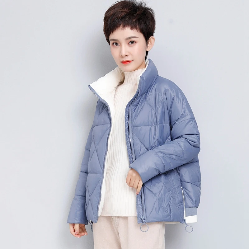 Женский пуховик со стоячим воротником новинка 2019 Модный повседневный | Женская