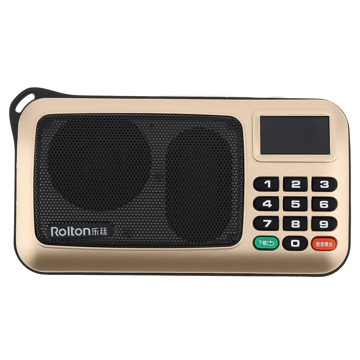 Портативная мини Колонка Rolton W405 с поддержкой TF карты USB FM для пожилых людей ЖК