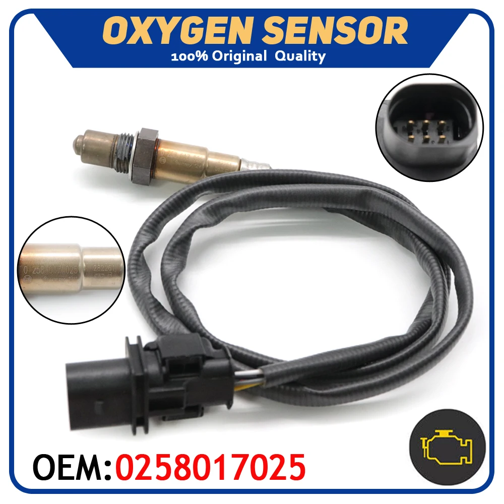 Автомобильный кислородный датчик AFR O2 Lambda 0258017025 для Volkswagen EOS GO LF NEW BEE TLE SEAT EXEO AUDI A3 A4