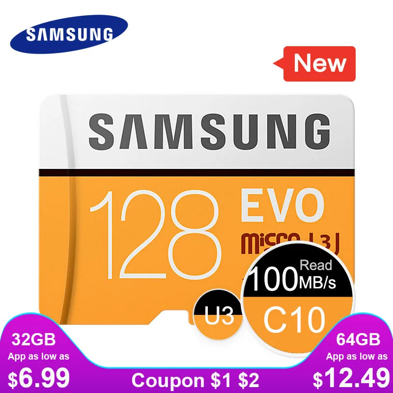 МОЛЛ SAMSUNG Карта Micro SD EVO 128 ГБ 64 ГБ 32 ГБ 16 ГБ 8 ГБ карта памяти карта памяти для телефона микро сд карты памяти карта памяти для телефона