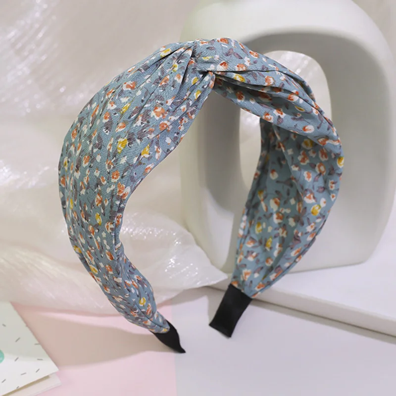Haimeikang Print Wide Hairbands Headband For Women FashionBezel Hair Bands Accessories Ladies Elegant Retro Headwear |