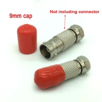 100pcs diameter of 9mm plastic covers dust cap protective case red for bnc female connector