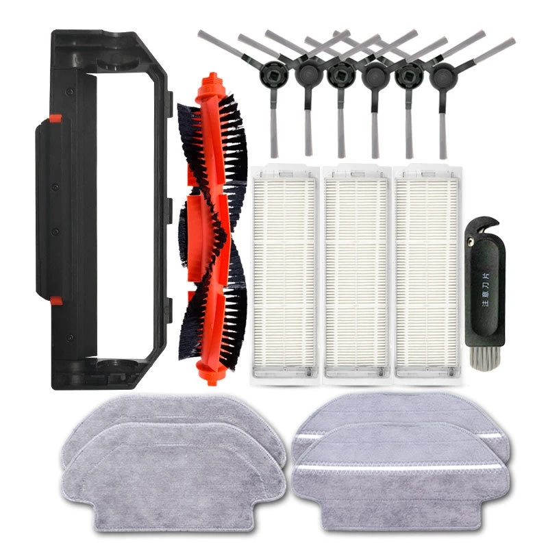 

Main Brush Hepa Filter Side Brush Mop Cloth for Xiaomi Mijia STYJ02YM for Conga 3490