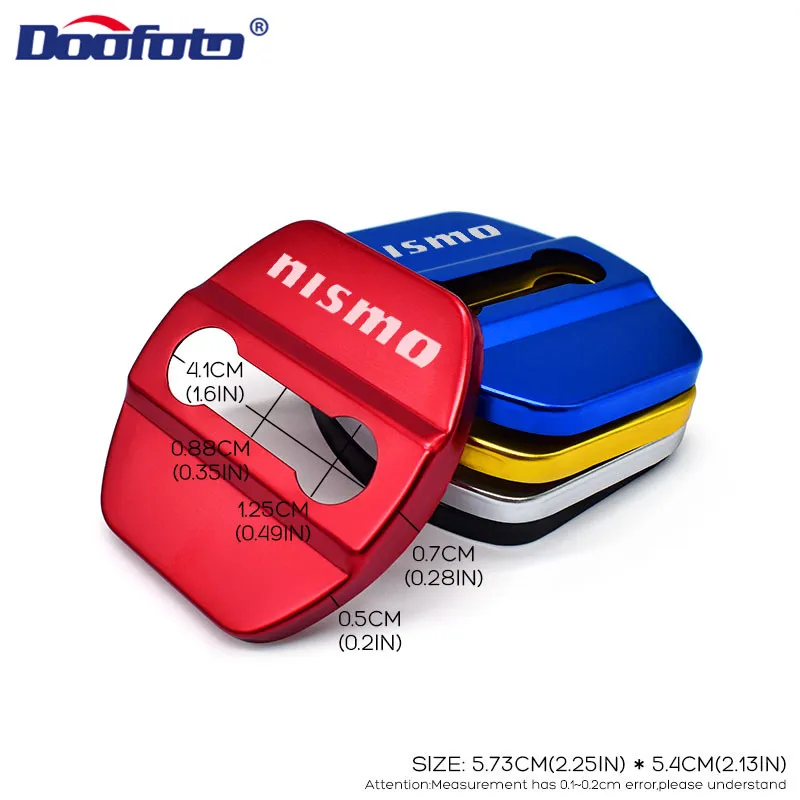 4Pcs Car-Styling car door lock cover Auto Emblems Case For Nissan juke qashqai j11 10 x-trail note tiida nismo logo Car Styling |