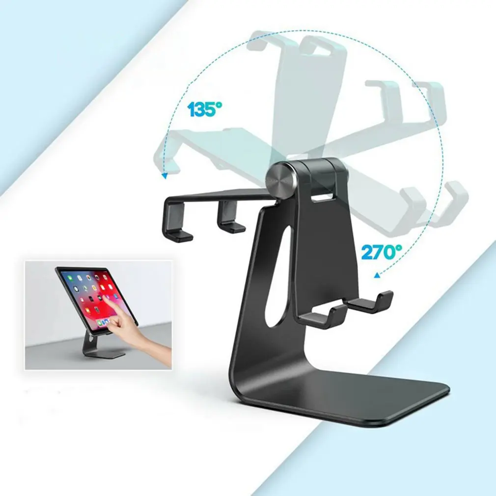 

Foldable Metal Rotation Tablet Desktop Holder Non-slip Desktop Laptop Holder Adjustable Angles Notebook Bracket Riser
