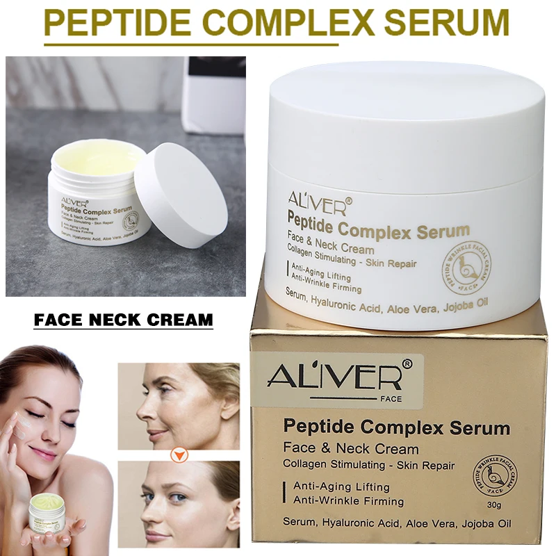 

30g Hyaluronic Acid Cream Peptide Complex Serum Face Neck Lifting Cream Improves Firmness Nourishing Skin Anti-Aging