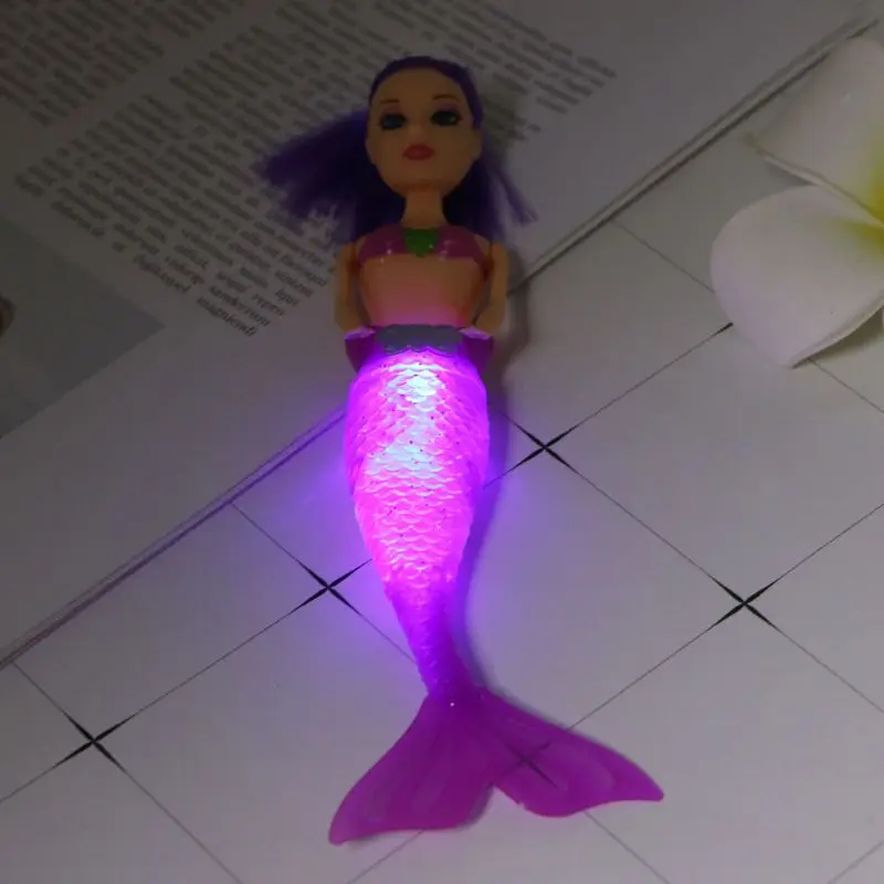 

Hot Sale Kid Girls Waterproof LED Light Swimming Doll Toy Bath Spa Swimming Pool