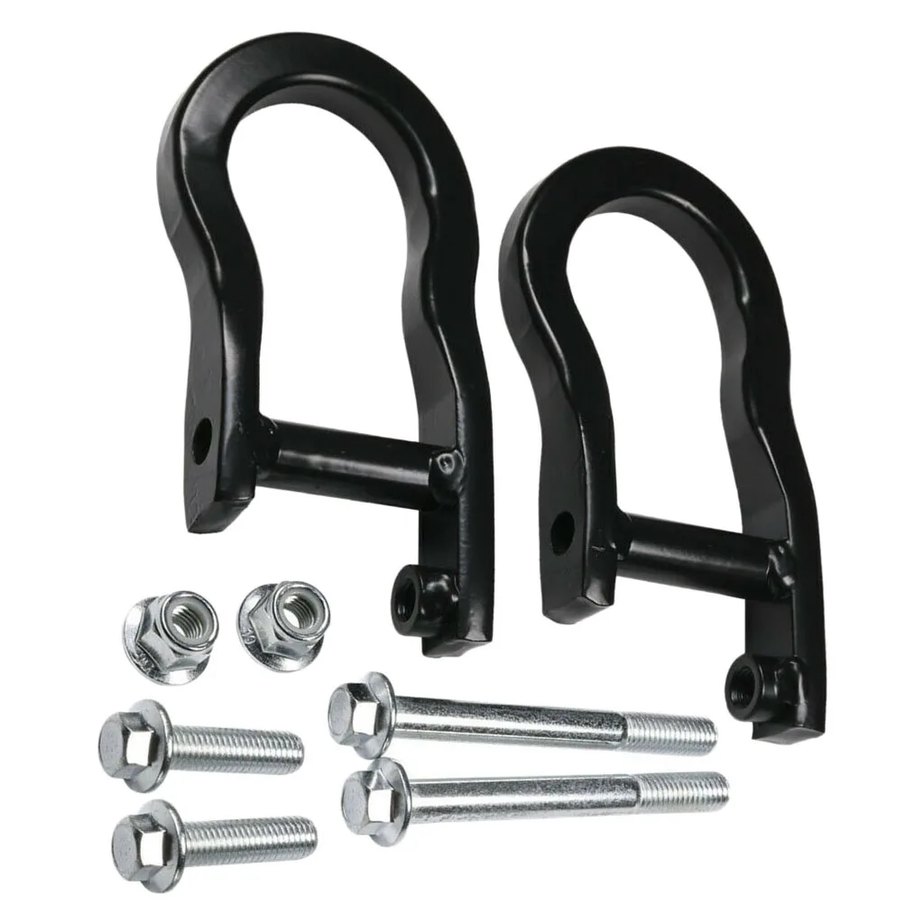 

84072463 2Pcs Metal Tow Hooks For Chevrolet 1500 07-19 Black