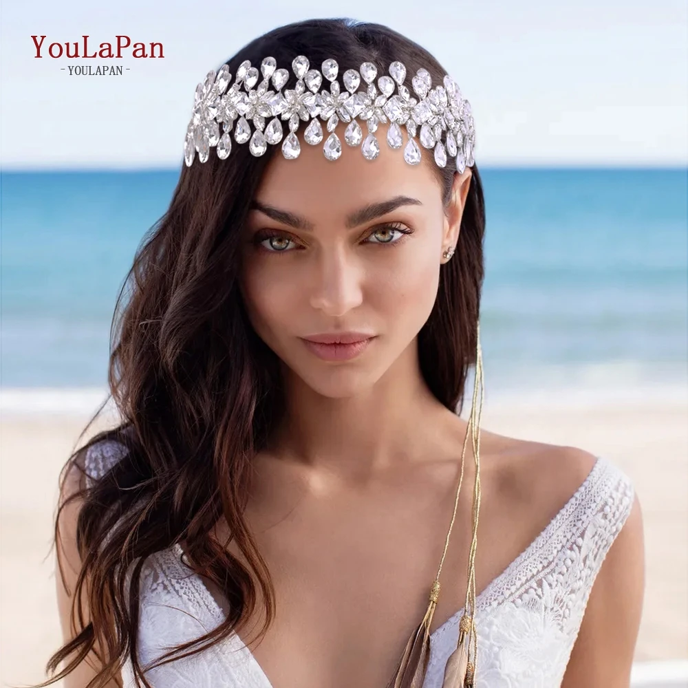 

YouLaPan HP354 Bride Hair Headband Bridal Crown Rhinestone New Bridal Accessories Crystal Crown Wedding Bride Headbands