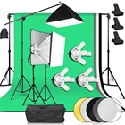 3375 Вт софтбокс освещение непрерывная фотостудия комплект Стрела 2*3 фоновая поддержка портретная видео Фотография съемка освещение