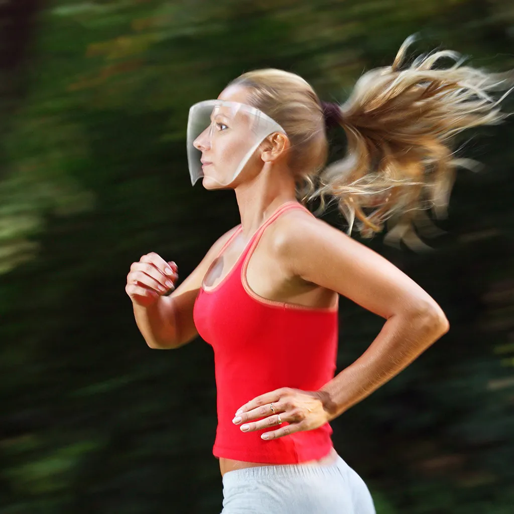 Солнцезащитные очки унисекс модный прозрачный полноразмерный экран пластиковые