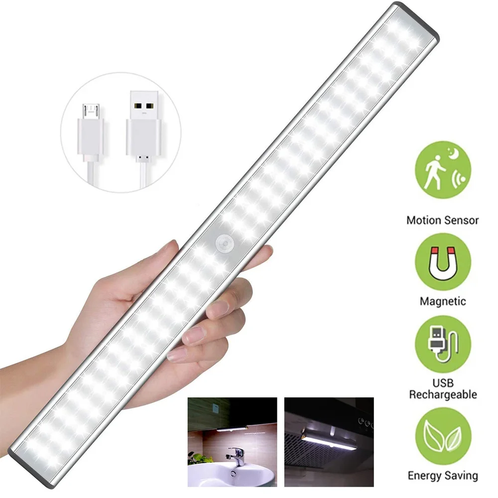Светодиодный ночсветильник с USB-зарядкой и датчиком движения освещение для кухни
