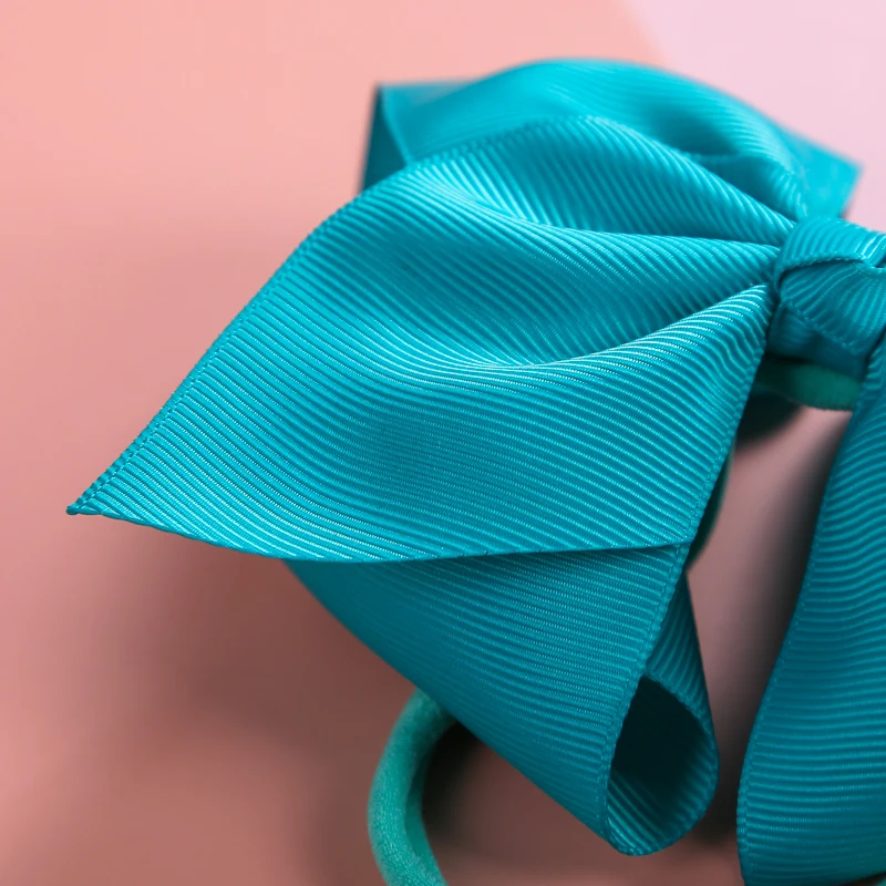 

Big Grosgrain Ribbon Bows Baby Headband Kids Christmas 2020 Elastic Hair Bands Newborn Large Bowknot Hair Accessories For Girls