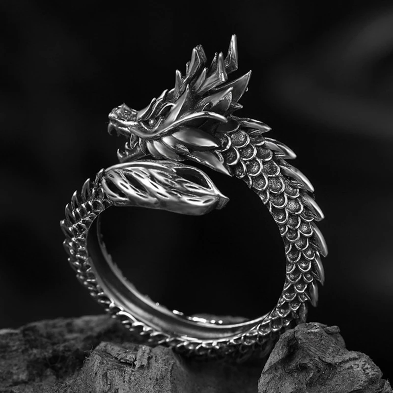 1PCS Halloween Horror Ring Birthday Party Wedding Gift Favors Dragon Claw Ring Gothic Dark Punk Assertive Ring