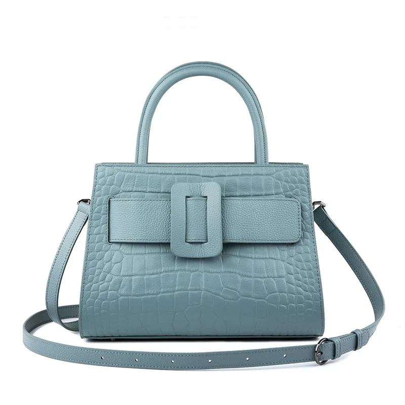 

High Quality Real Leather Shoulder Handbags 2021 Women Fashionable Casual Messenger Bag Large-capacity Luxury Bucket Bag Torebka