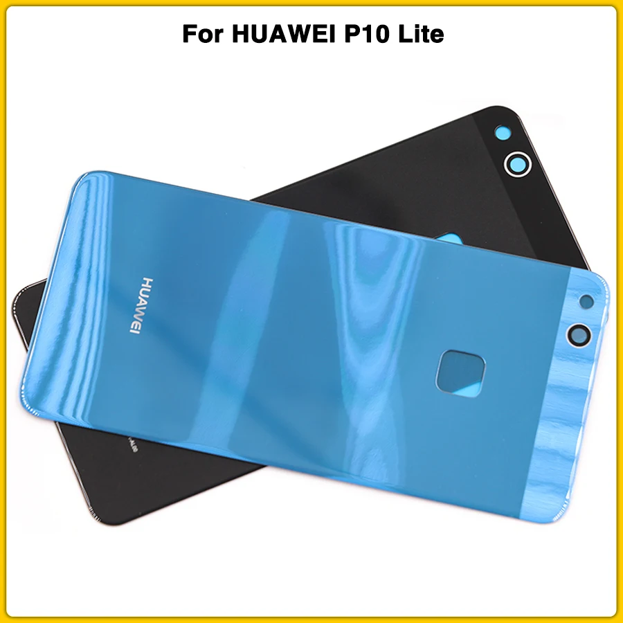 Чехол для задней панели P10Lite, стекло для HUAWEI P10 Lite 5,2 '', задняя крышка для батареи, задняя крышка для двери с клейкой наклейкой
