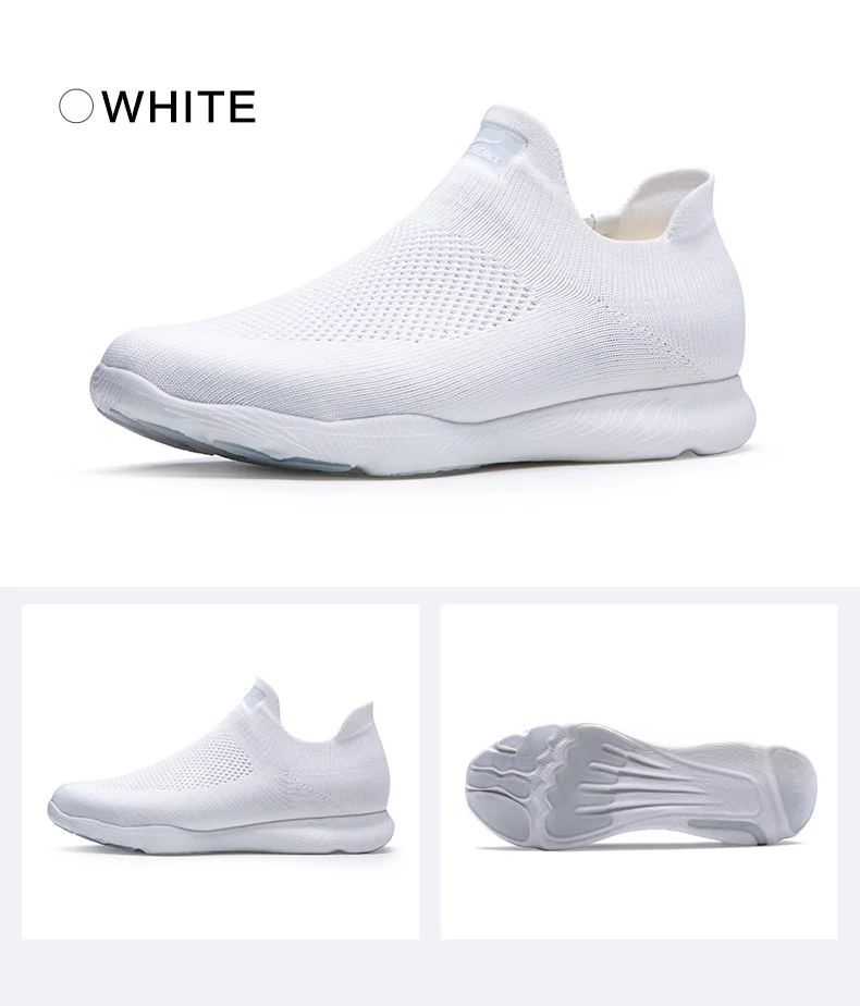 Мужские сетчатые кроссовки без шнуровки ONEMIX повседневные удобные вязаные туфли