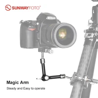 sunwayfoto ga 04super clamp magic arm for dslr camera monitor video led light stand flash photography tripod accessories stud