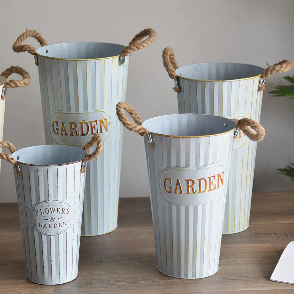 Сухая Высокая Цветочная бочка устройство для уборки жестяная трубка дома офиса