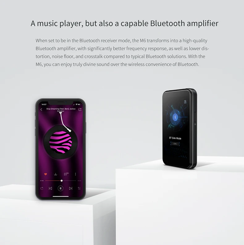 Музыкальный плеер FiiO M6 Hi-Res на базе Android с aptX HD, LDAC HiFi Bluetooth, USB аудио/ЦАП, поддержкой DSD и WiFi/Air Play