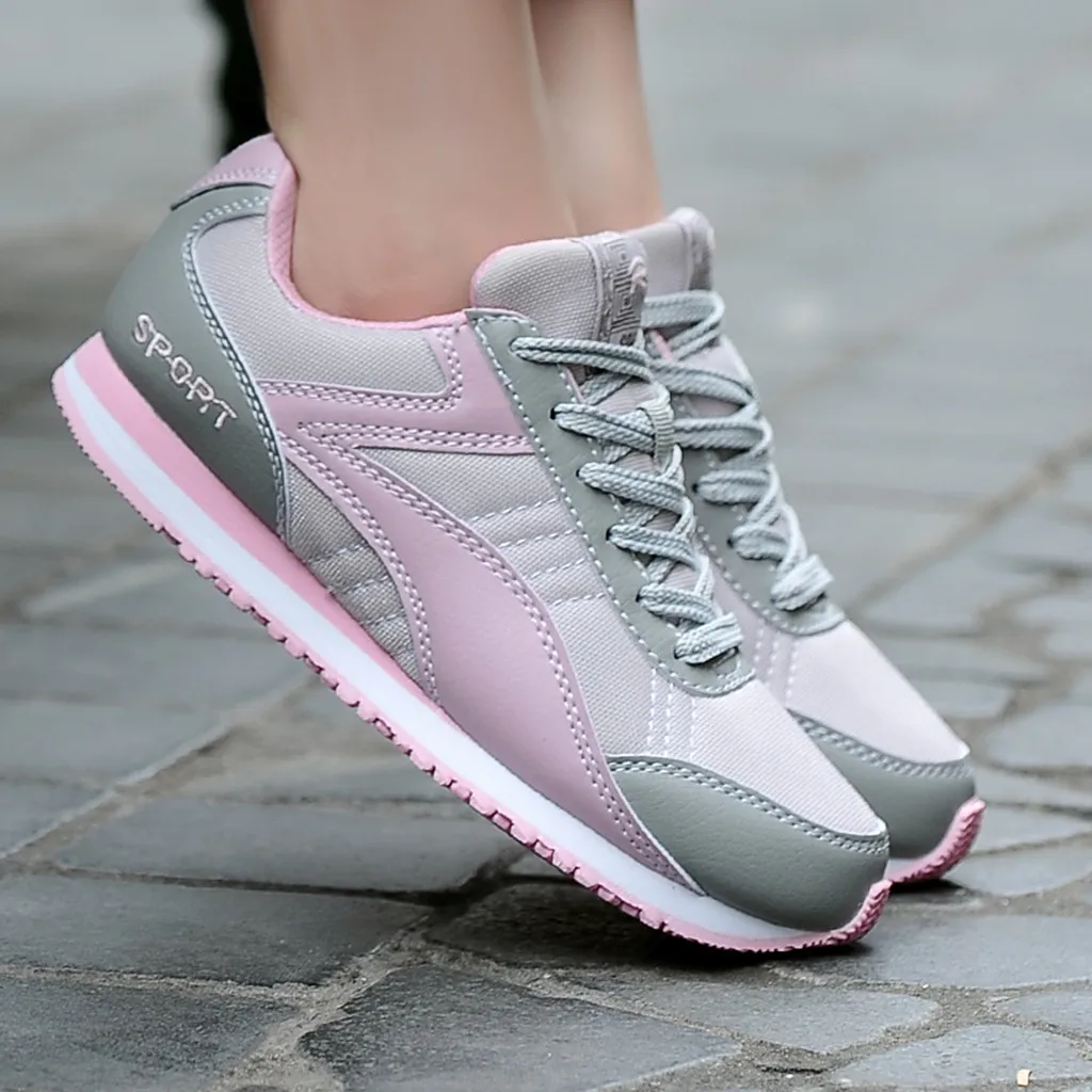 

Fashion Sneakers Women Trainers Vulcanized Shoes Ladies Casual Sports Running Shoes 2019 Summer Breathable Sneakers Zapatillas