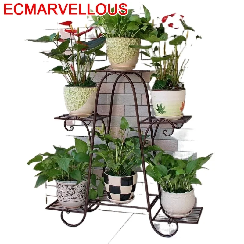 

In Metallo A Ripiani Decor Iron Salincagi Mensole Per Fiori Planten Rek Metal Flower Shelf Balcony Balcon Balkon Plant Rack