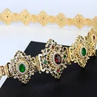 Женский пояс-Кафтан Sunspicems, Золотистый металлический пояс с регулируемой длиной, подарочное украшение для свадебного платья