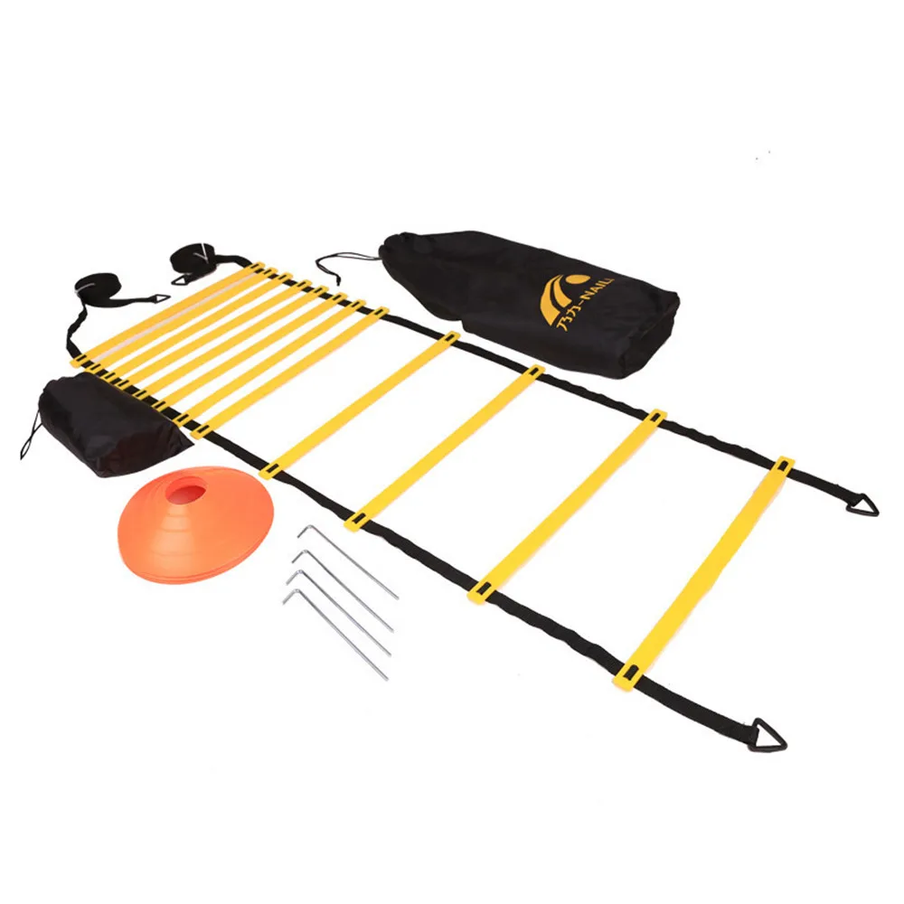 

Speed Agility Training Kit Agility Ladder with Carrying Bag Fitness Equipment Body Building Agile Ladder Speed Cone Training Set