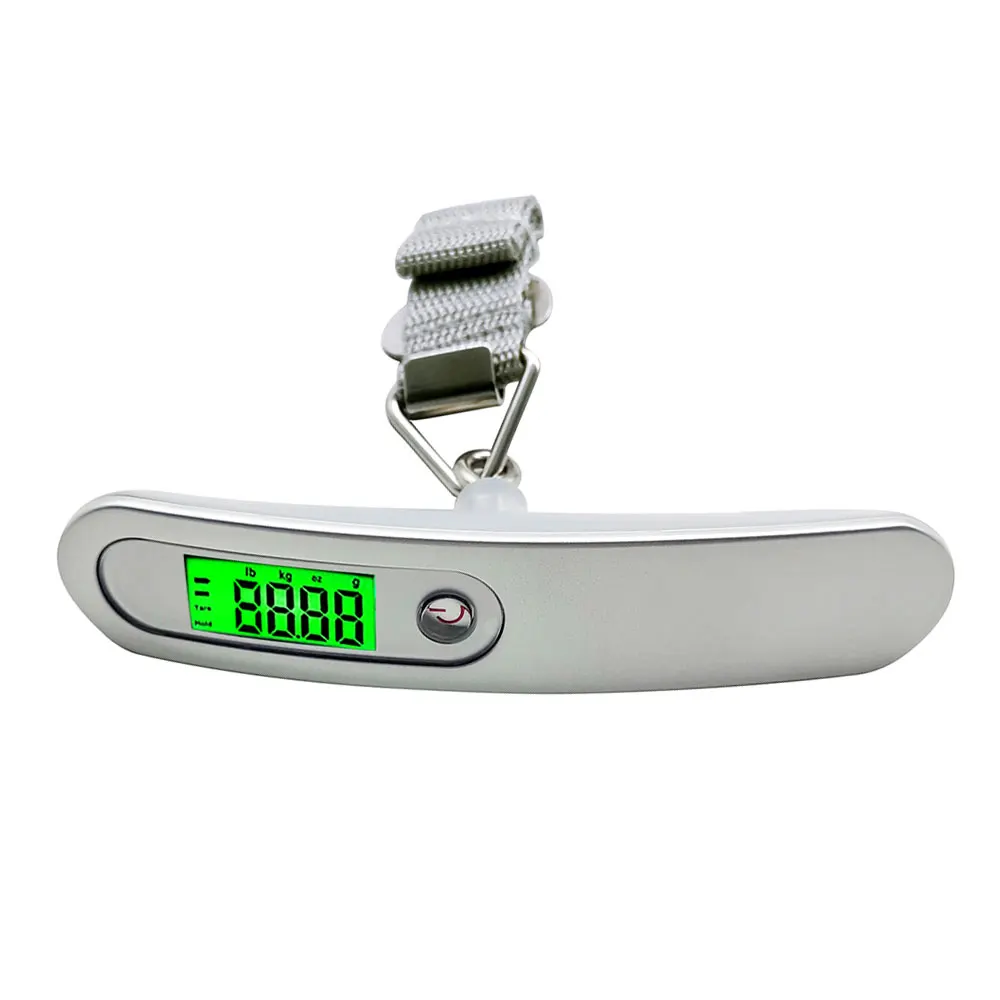 ABS surface Vastar, 50 кг, цифровые весы для багажа, 10 г, портативные электронные весы, весы, чемодан для путешествий, Висячие весы с крючком - Цвет: ABS surface