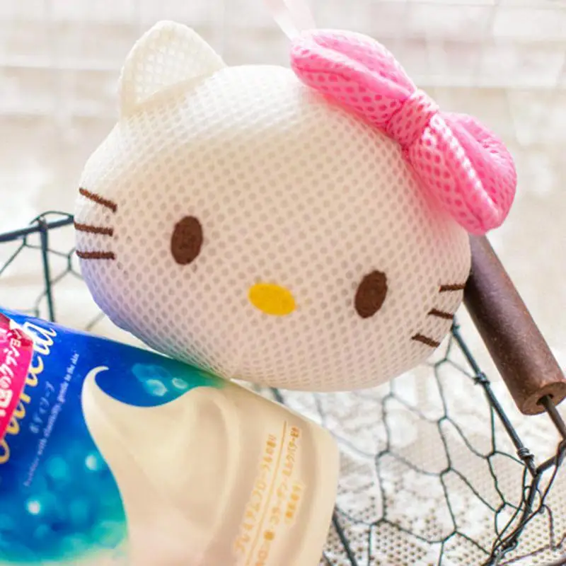 

TAKARA TOMY Hello Kitty Cartoon Cute Bath Ball Bath Towel Bath Flower Children Bath Bath Flower Bathing Ball Bubbler