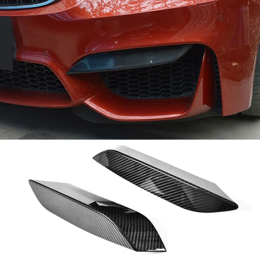 Разветвители переднего бампера из углеродного волокна для BMW F80 M3 Sedan 4D F82 F83 M4 купе